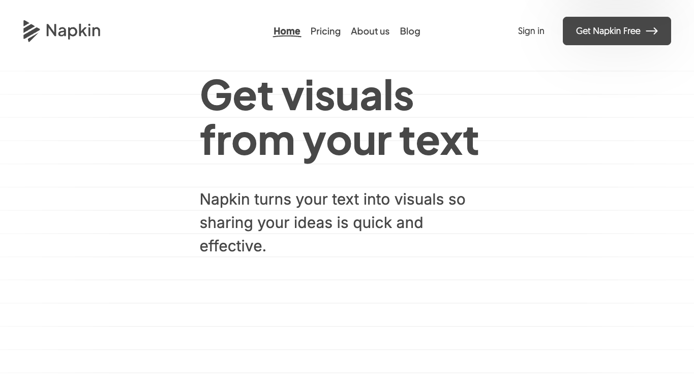 Napkin AI screenshot